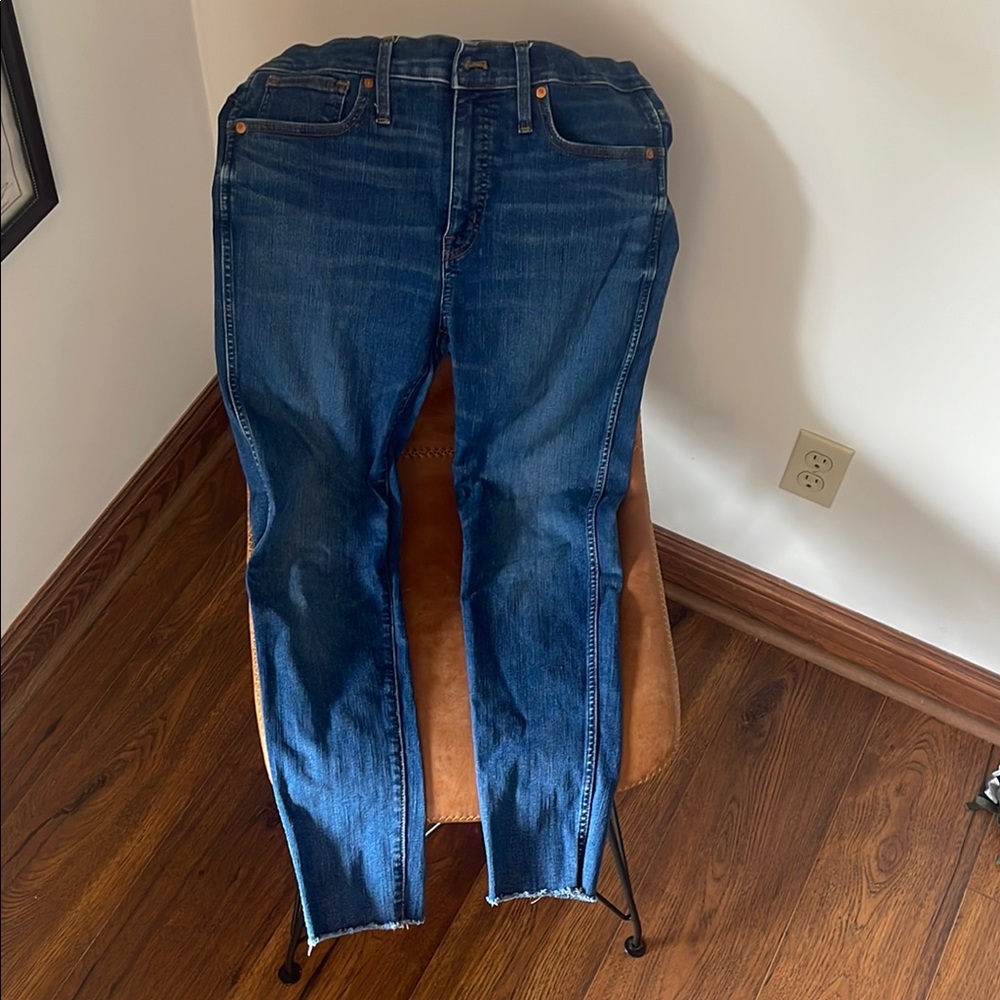 Madewell Women's Skinny Jeans - Dark Blue